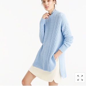 J. Crew Tunic Cable-Knit Sweater